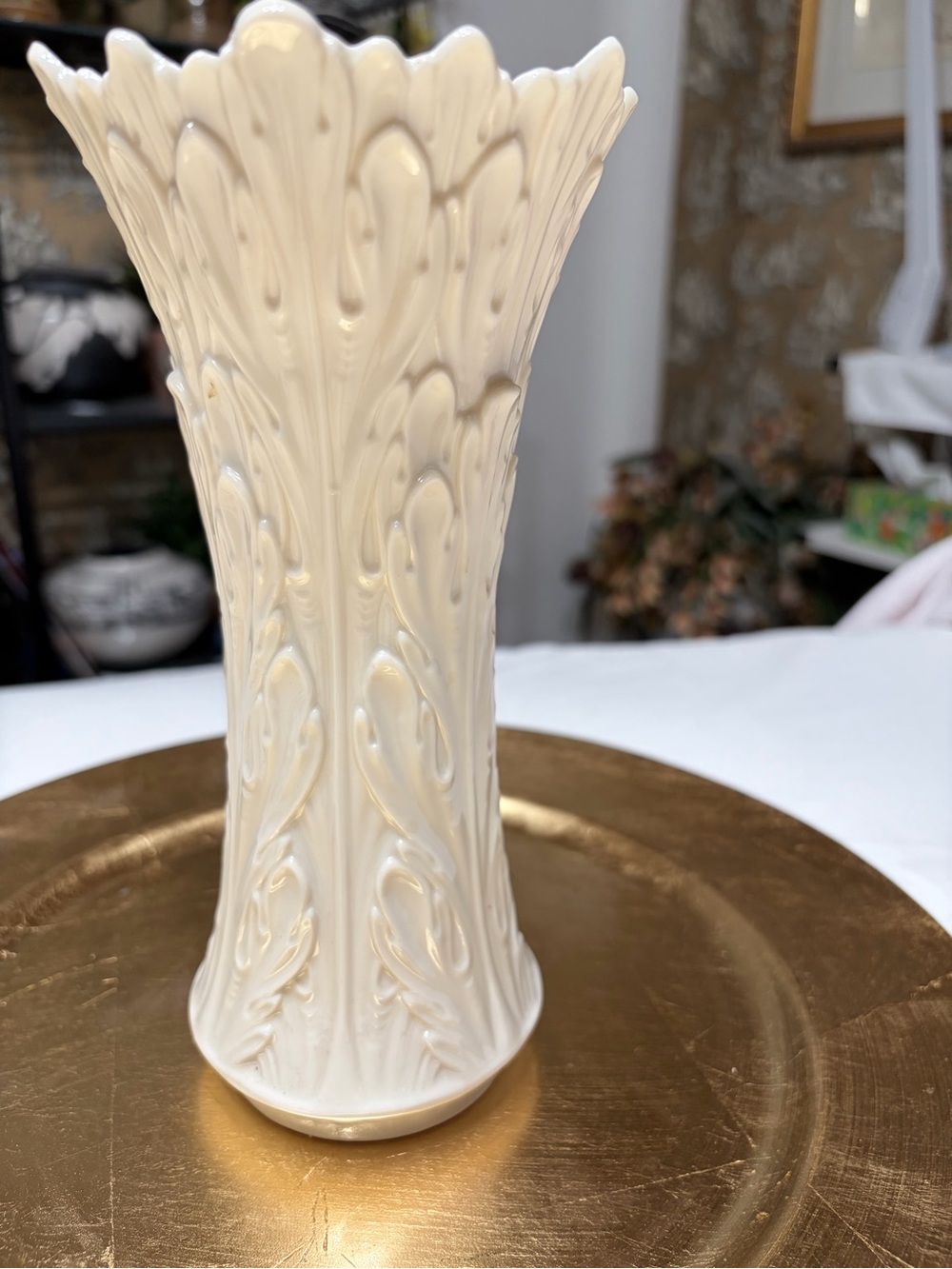 Lenox Retired Leaves Pattern Vase
